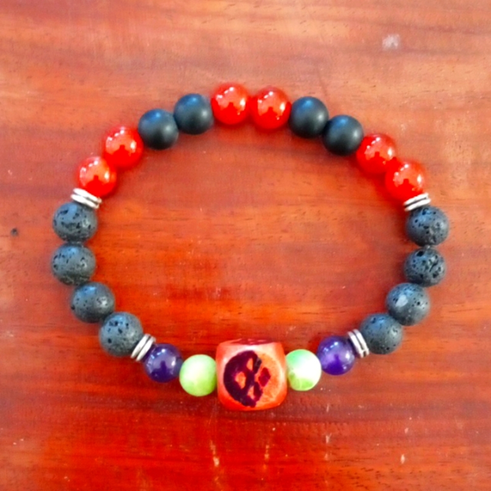 Harley Quinn healing stone bracelet